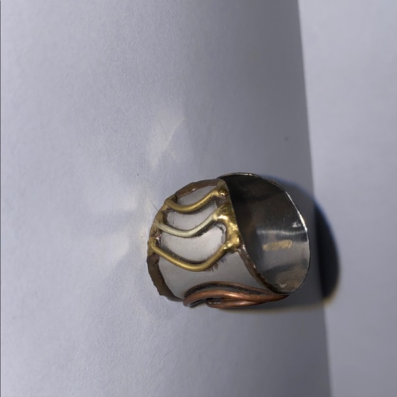 Mixed metal cuff bracelets and ring set - Picture 13 of 13